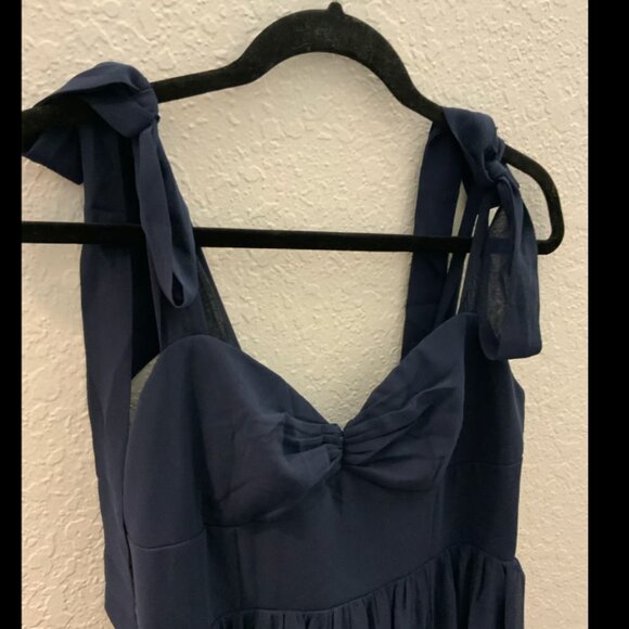 Lulus Ruched Chiffon Maxi Dress - Picture 3 of 6